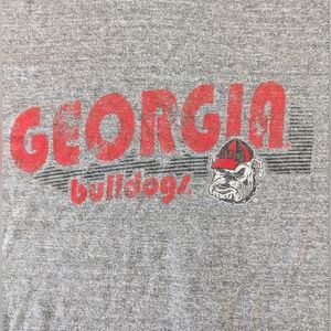 Georgia Bulldogs Graphic Tee Womens Medium Gray NCAA Rivalry Threads